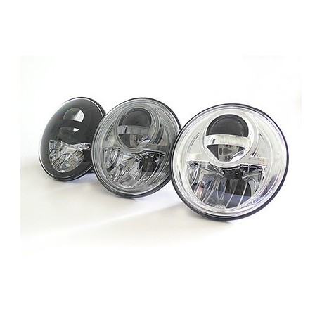 7" Nolden LED forlygte Blank 2 stk MK2 RDL