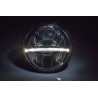 7" Nolden LED forlygte Del sort m. positionslys Mk1 2 stk